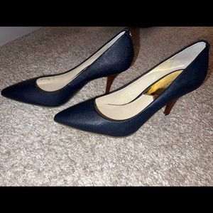 Michael Kors navy heels - NEVER WORN